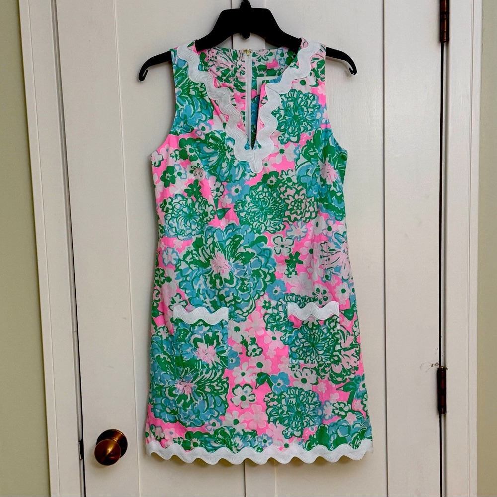 NEW LILLY PULITZER Romney Shift Romper in Multi Plumes In Bloom SIZE 2 NWOT - Picture 5 of 10